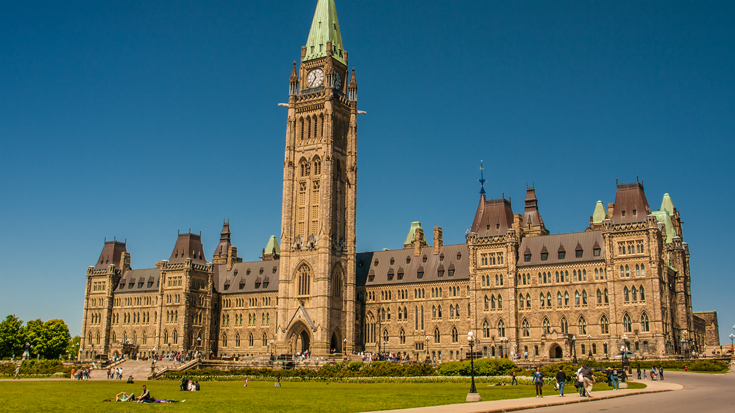Photo of the Parliament in Ottawa